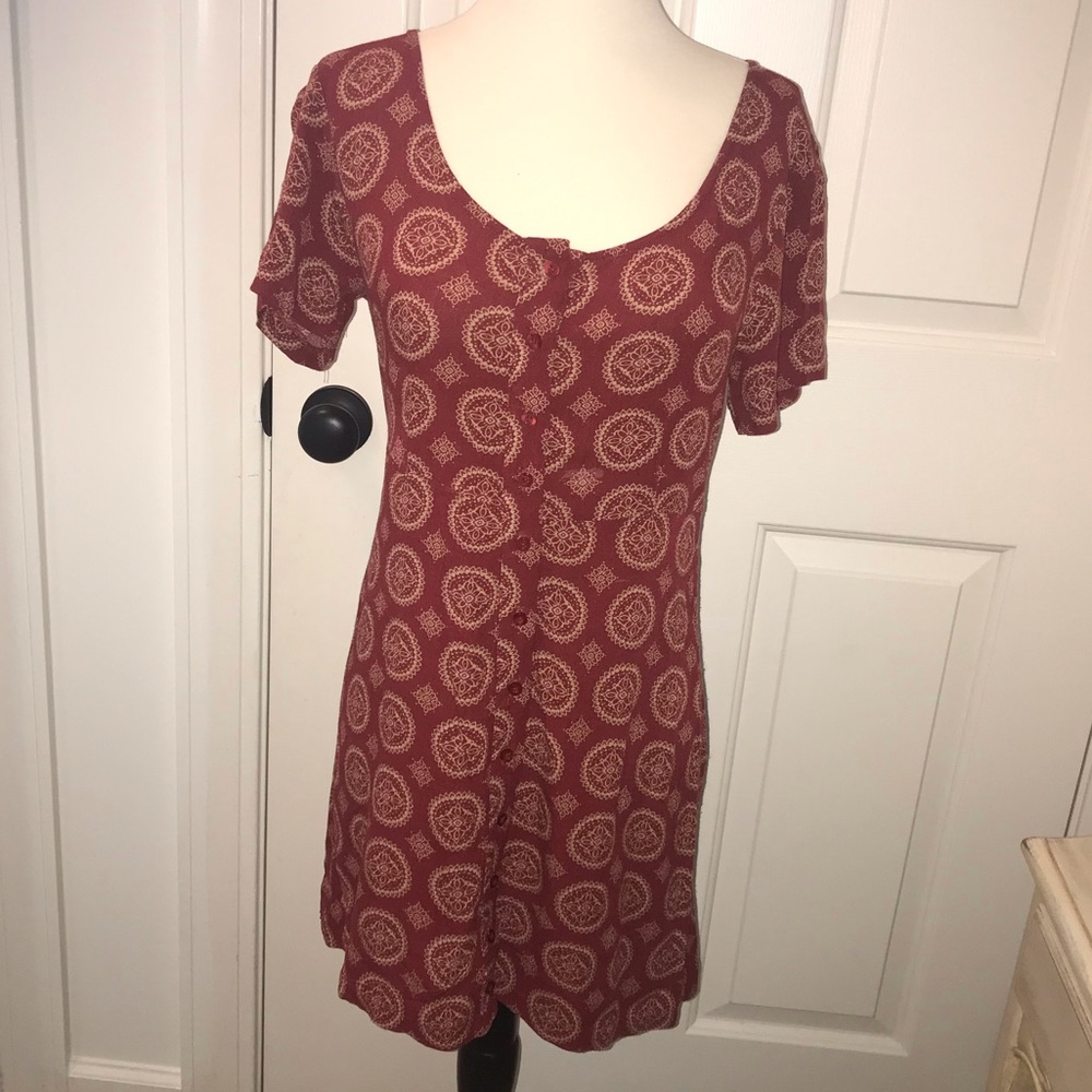 Brandy Melville red patterned dress